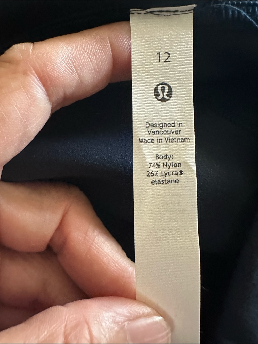 lululemon instill high rise tight 25” NWT true navy - Picture 5 of 8